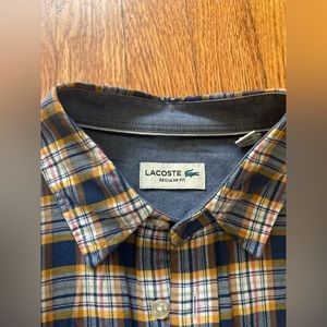 Lacoste Plaid Flannel Shirt